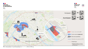 Carte des périmètres de circulation à Paris, Arena Bercy