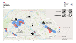 Carte des périmètres de circulation à Paris, Arena Porte de Versailles
