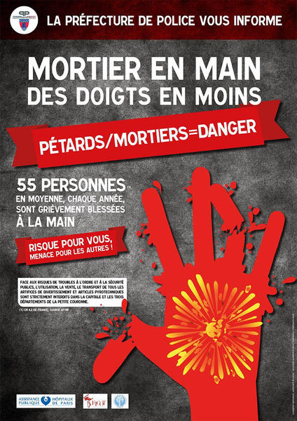 Affiche pétards mortiers 