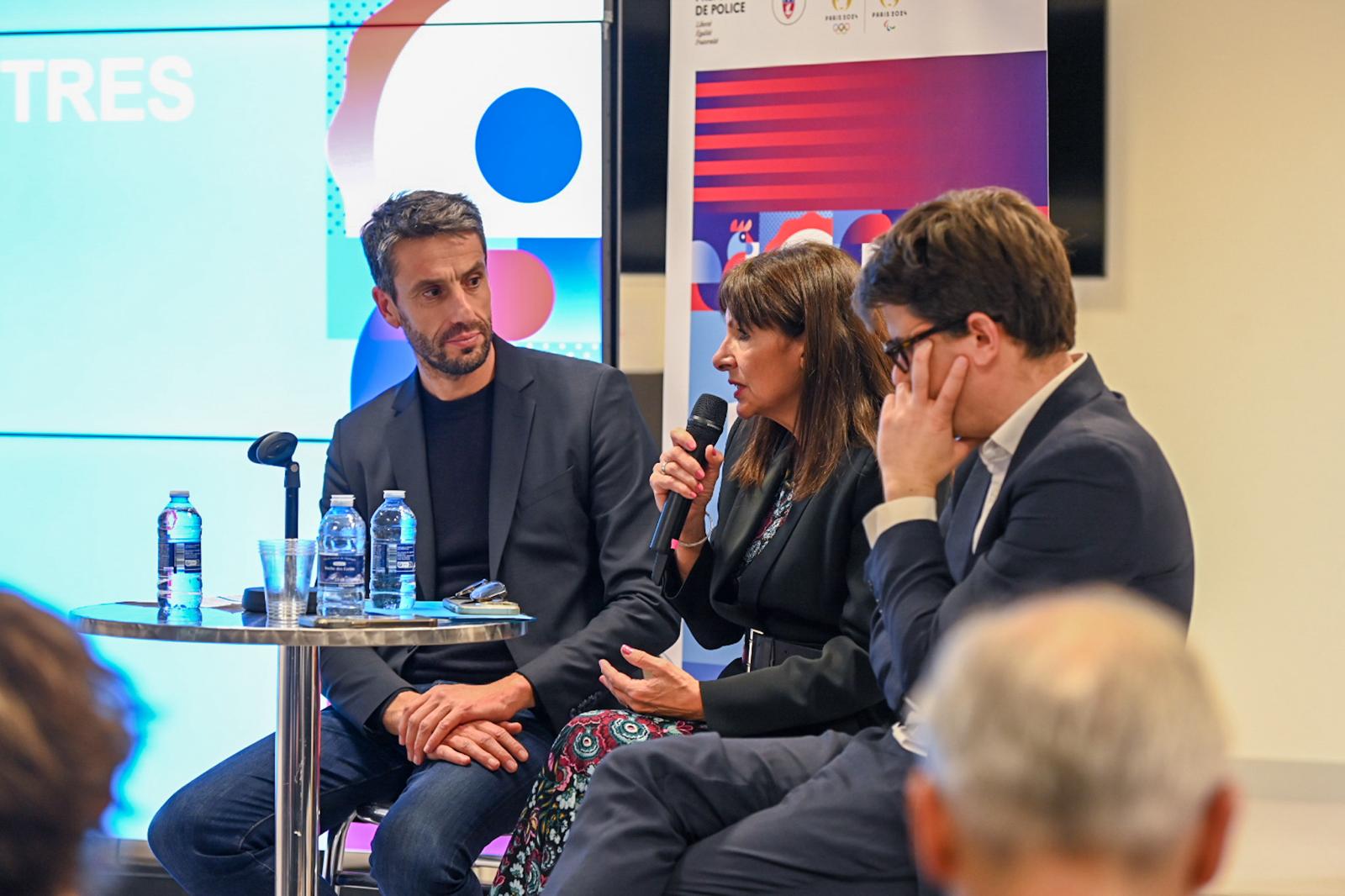 Anne Hidalgo, Mathieu Hanotin, Tony Estanguet