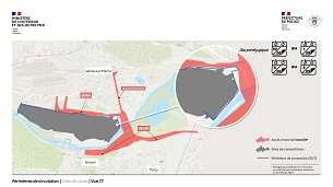 Carte des périmètres de circulation en Seine-et-Marne (77)