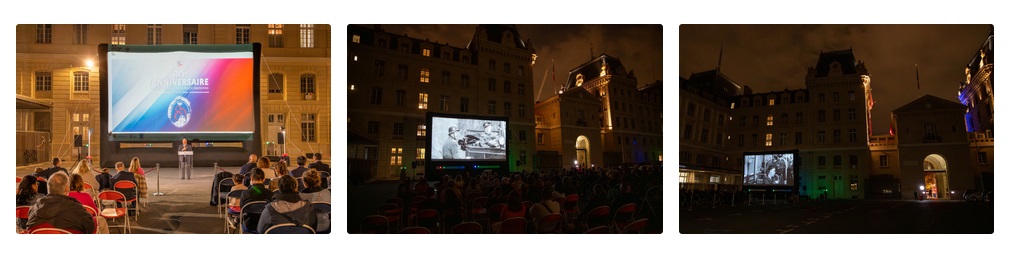 Cinéma en plein air : un film emblématique dans un cadre unique (diaporama)