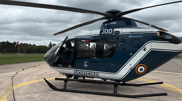 Un hélicoptère de la Gendarmerie