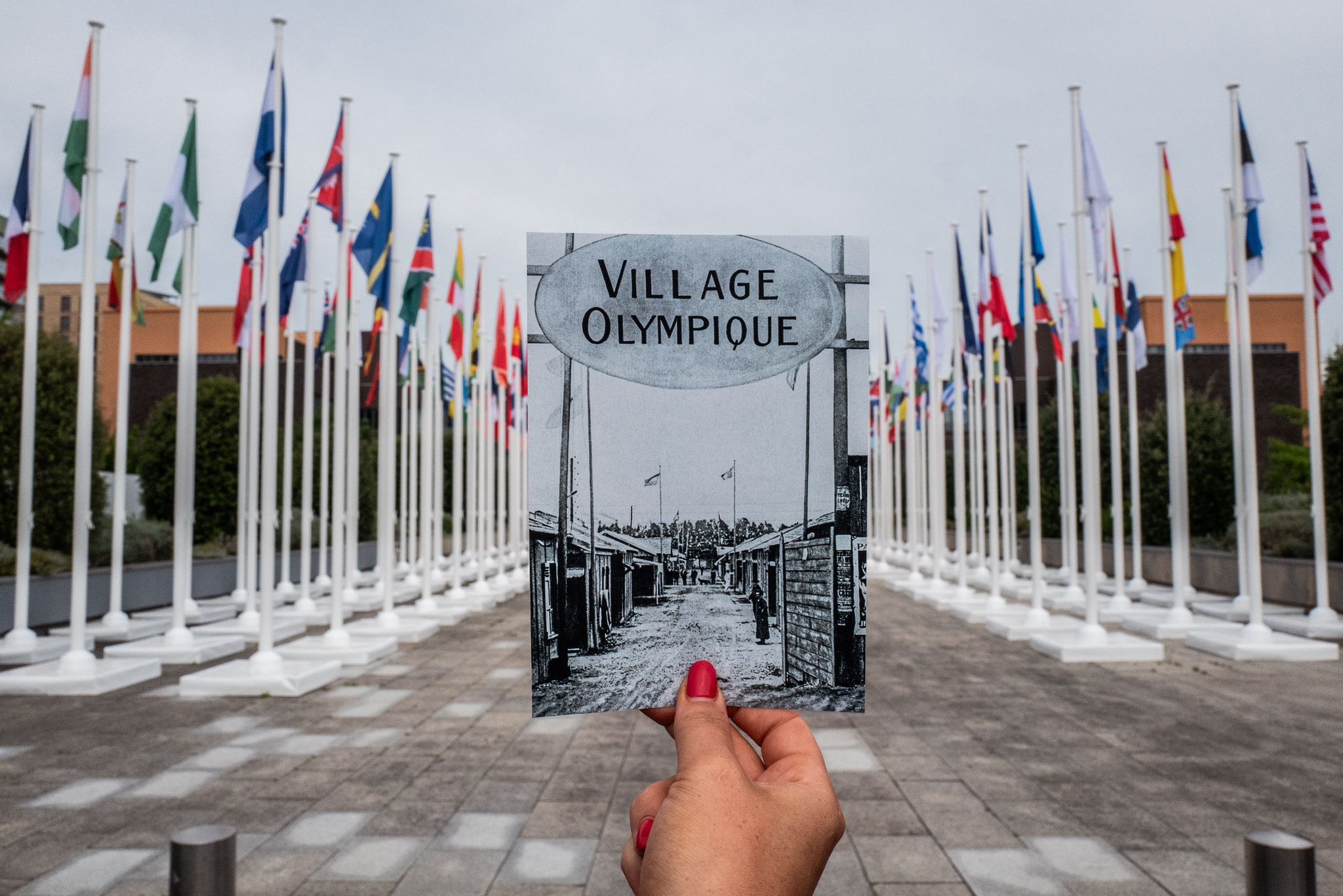 Photo montrant le village olympique de 1924 et celui de 2024
