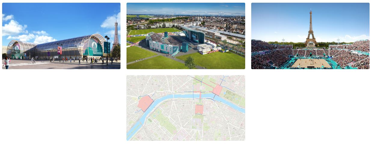Les périmètres de montage des sites olympiques provisoires - Diaporama