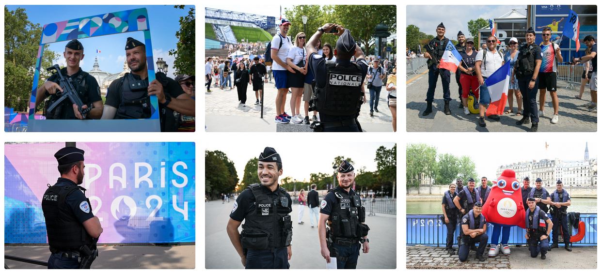 Pendant les Jeux, les policiers ont joué le jeu ! (Diaporama)
