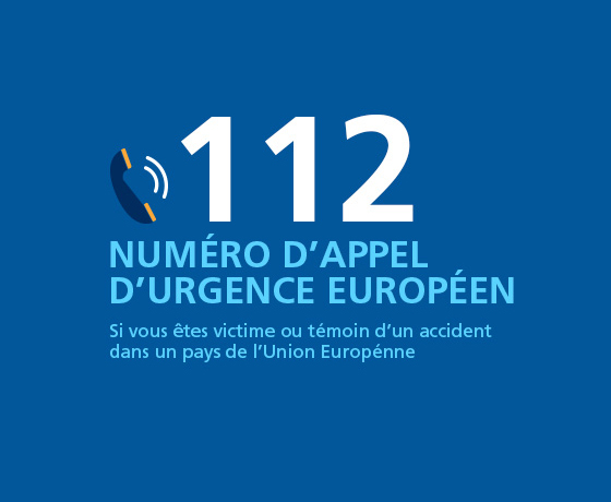 Le 112 : numéro d'appel d'urgence européen