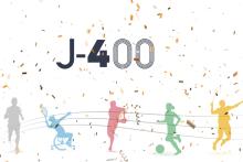 Logo j-400 avant le début des JO