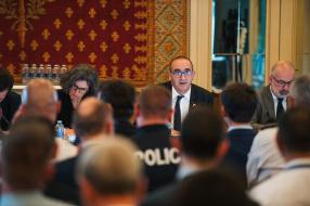 Conférence du préfet de Police Laurent Nuñez